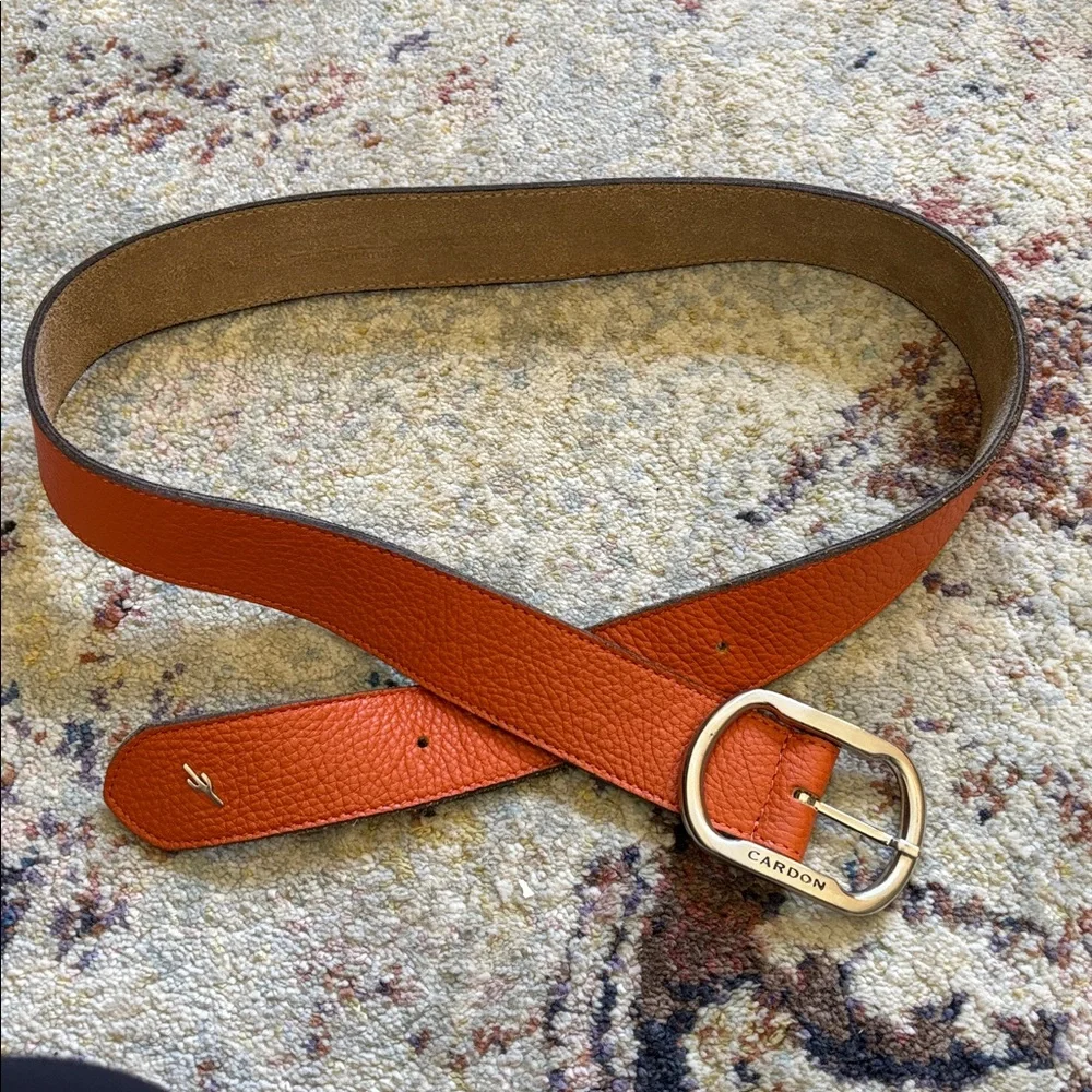 CARDON ARGENTINA Leather Belt, Silver Buckle